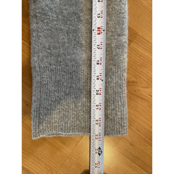 J. Crew Mock Sweater‎ Supersoft Yarn Merino Wool Alpaca Blend Gray Size S - Picture 12 of 13